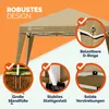 CASARIA® Gazebo da Giardino Capri 3x3m Pop-Up Protezione Anteprima dell’immagine prodotto 3