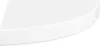 A single white corner shelf shown from a diagonal angle against a white background. Voir les images du produit