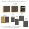 Küchenunterschrank 80 cm - Eiche Artisan und Mocca-Grau - 2 Produktbild-Vorschau 4