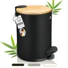 EXITOSO Tretmülleimer mit Softclose-Deckel aus Bambus, 3 l Produktbild-Vorschau 9