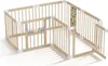 LARS360 Parc pour bébé en bois 8 pièces, barrière de Voir les images du produit 1