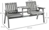 Gartenbank mit Tisch 3-in-1 Sitzgruppe, Holzbank mit Produktbild-Vorschau 5