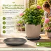 Pflanztopfuntersetzer Mira Anthrazit Ø 58cm - Frostsicher & Produktbild-Vorschau 8