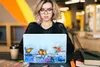 MuchoWow® Laptop Aufkleber Sticker Cover Gemälde - Ölfarbe Produktbild-Vorschau 5
