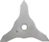 A close-up, isolated shot of a metal grass trimmer blade. Produktbild-Vorschau