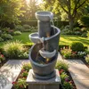 Flieks Gartenbrunnen mit Led, Zimmerbrunnen mit Produktbild-Vorschau 1