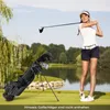 COSTWAY Golf Stand Bag con piedini, copertura antipioggia e Anteprima dell’immagine prodotto 3