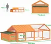 PawHut Hühnerstall Freilaufgehege 2,4 x 1,125 x 0,76 m Produktbild-Vorschau 3