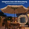 COSTWAY Sonnenschirm Hawaii PP-Stroh 300cm, Gartenschirm Produktbild-Vorschau 5