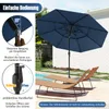 COSTWAY 300cm Sonnenschirm mit LED-Solar-Beleuchtung & Produktbild-Vorschau 6