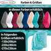 Fleece Kuscheldecke 220x240 cm Flauschiges Polyester Petrol Produktbild-Vorschau 8