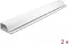 DELOCK Kabelkanal 63 x 28 mm - Länge 400 mm 2 Stück weiß Produktbild-Vorschau 1