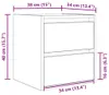 vidaXL Wand-Nachttisch Betongrau 38x34x40 cm Produktbild-Vorschau 8