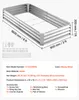 VEVOR Hochbeet Metall 2er-Pack 180x90x30 cm, Rechteckiges Produktbild-Vorschau 7