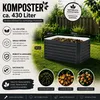 Komposter Vicco Garten Anthrazit 120 x 60 cm, Model 65043 Produktbild-Vorschau 2