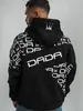 DADA Supreme Oversize Hoodie s celoplošnou potlačou loga a Náhľad obrázku produktu 4