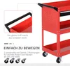 HOMCOM Dílenský vozík, vozík na nářadí, 3stupňový přepravní Náhled obrázku produktu 4