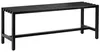 Gartenbank 2-Sitzer Stahl verzinkt, 117x36x44 cm, Schwarz, Produktbild-Vorschau 2