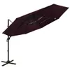 vidaXL Parasol avec mât en aluminium 4 couches rouge Voir les images du produit 7