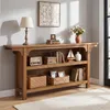 Tribesigns : Console étroite de 160 cm en bois massif avec Voir les images du produit 10