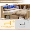 Merax Kinderbett 140x200cm mit LED und USB, Holzbett mit Produktbild-Vorschau 4