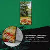 Wandbild Leinwand Bilder mit Uhr 30x60 Malerei Wiese Blumen Produktbild-Vorschau 5