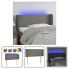 The Living Store LED Kopfteil Dunkelgrau 83x16x78/88 cm Produktbild-Vorschau 7