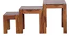 Three wooden nesting tables of varying heights arranged side-by-side. Produktbild-Vorschau