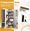 A bookshelf with decorative items and books, and close-up diagrams illustrating safety features. Anteprima dell’immagine prodotto