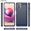 Redmi Note 10S Hülle, Carbon-Faser TPU Silikon Stoßfest Produktbild-Vorschau 2