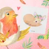 Mr. & Mrs. Panda Grußkarte Wüstenfuchs Blumen - Weiß - Produktbild-Vorschau 5