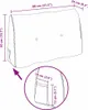 vidaXL Rücken Kissen Dunkelgrau 80 x 24 x 50 cm Stoff Produktbild-Vorschau 8
