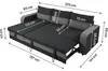 Ecksofa mit Stoffbezug "Victor", umkehrbar/wandelbar - Produktbild-Vorschau 3