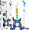Bunte E-Gitarre für Kinder 3+ Mikrofon auf Ständer + Produktbild-Vorschau 1
