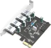 BRAINZAP PCI-Express 3.0 x1 4-Port USB 3.2 Gen1 / USB 3.0 Produktbild-Vorschau 4