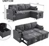 MODFU Schlafsofa Tagesbett mit Schlaffunktion,L-förmiges Produktbild-Vorschau 7