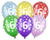 6 Luftballons 6. Geburtstag bunt Produktbild-Vorschau 2