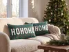 BELIANI Dekokissen 2er Set Grün Weihnachtliches Motiv 30 x Produktbild-Vorschau 2