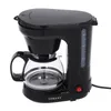 A black drip coffee maker with a glass carafe is shown against a white background. Produktbild-Vorschau