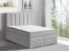 MALAGA 180 Boxspring Continentalbett (Light Grey - Bluvel Produktbild-Vorschau 2
