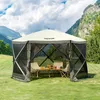 Pop Up Gazebo Tent Pop-Up Screen Tent 6 Sided Canopy Sun Produktbild-Vorschau 8