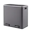 SVITA TM2X24 Poubelle grise 48 litres (2x24L) Poubelle à Voir les images du produit 5
