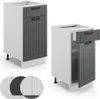 Küchenunterschrank Vicco Fame-Line Anthrazit Landhaus 40 cm Produktbild-Vorschau 6