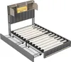 Letto singolo UnboxG 90x200 cm con LED e USB, 2 cassetti, Anteprima dell’immagine prodotto 16