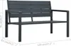 vidaXL Gartenbank 120 cm HDPE Grau Holz-Optik Produktbild-Vorschau 7