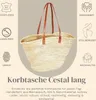 Cestal Lang - Korbtasche Strandtasche 55cm aus Palmblatt & Produktbild-Vorschau 6