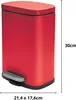 Spirella Treteimer Venedig - rot - 5L - Metall - 21 x 30 cm Produktbild-Vorschau 7