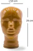 Skleněný HLAVOVÝ STOJAN plný lesk + mat | 29cm skleněná Náhled obrázku produktu 2