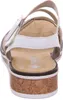 Rieker Damen Keil-Sandaletten Weiß/Beige Voir les images du produit 98