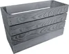 A gray wooden crate is shown against a white background. Produktbild-Vorschau